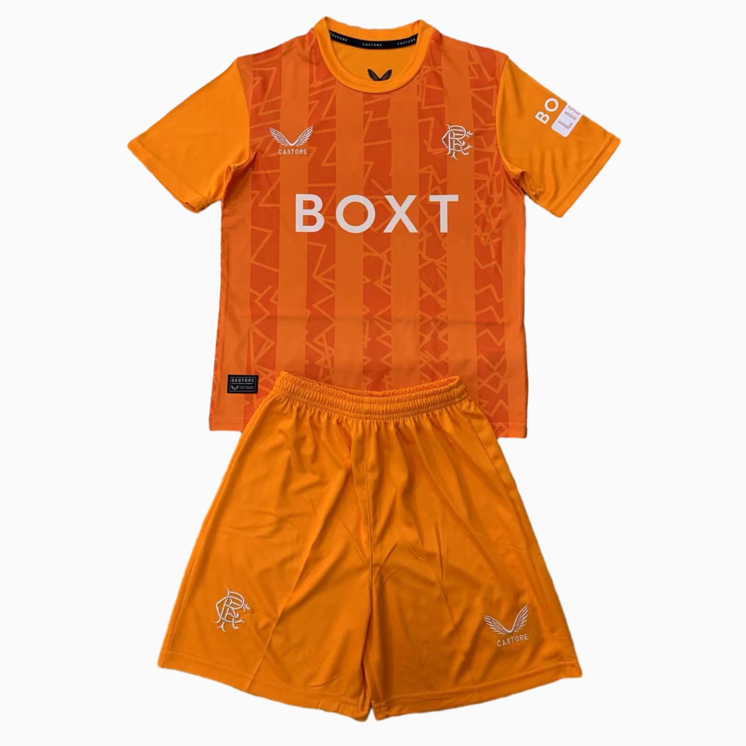 Glasgow Rangers 24-25 Orange Goalkeeper Kids Kit - ReplicasJersey