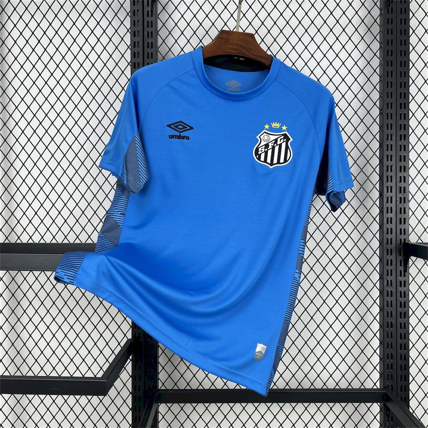 Santos 25-26 Blue Goalkeeper Unsponsored Jersey - Fans Version - ReplicasJersey