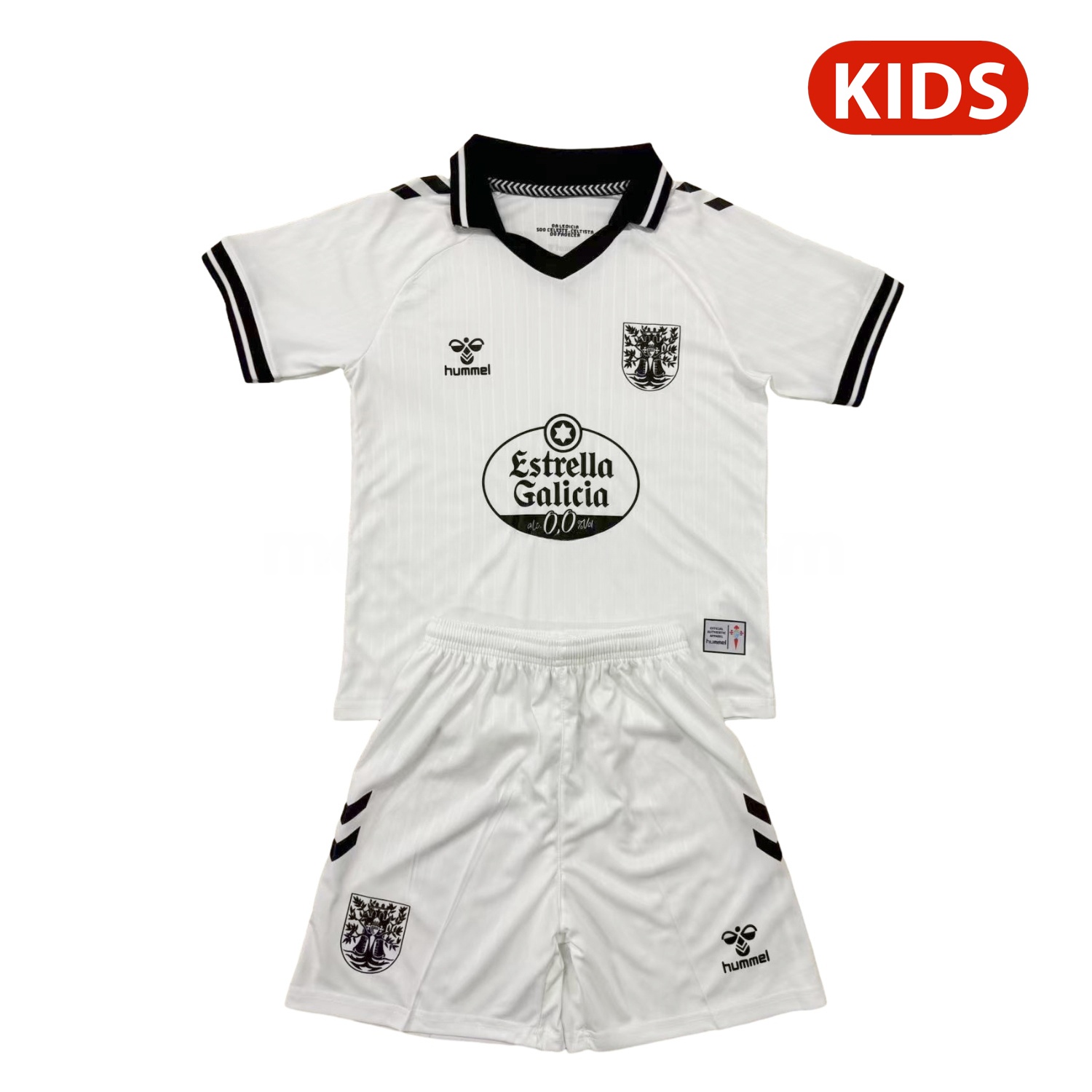 Celta Vigo 24-25 Oliveira Dos Cen Anos White Goalkeeper Kids Kit - ReplicasJersey