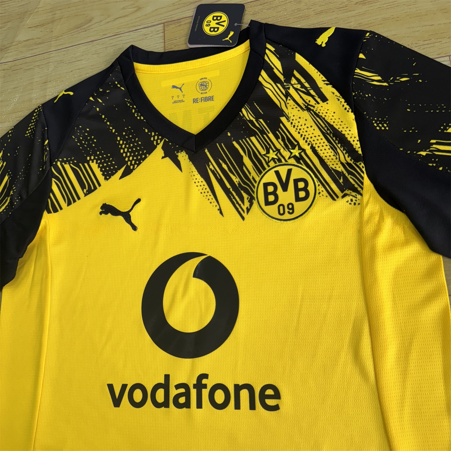 Dortmund 25-26 Home Unsponsored Jersey With Chest Sponsor - Fans Version - ReplicasJersey