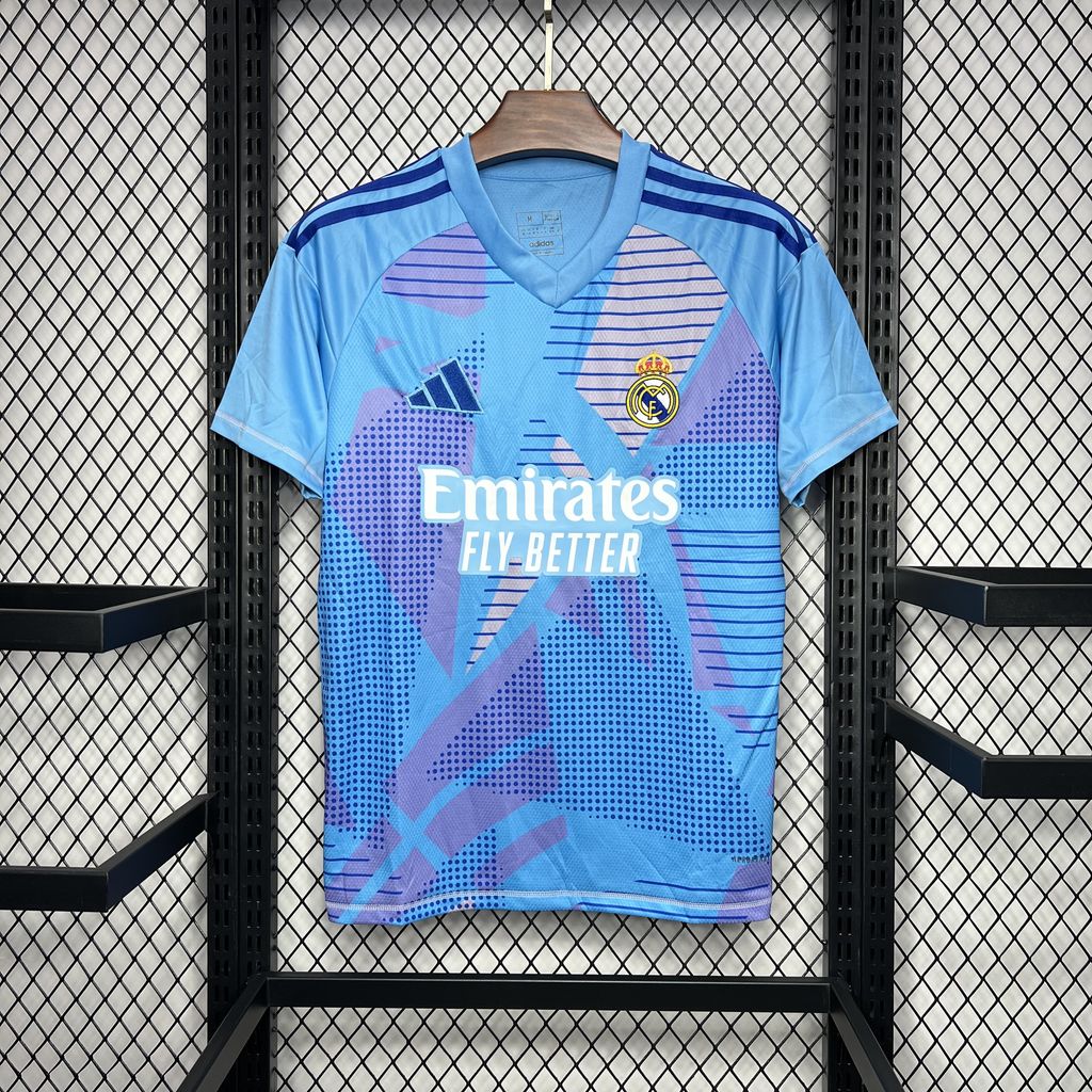 Real Madrid 24-25 Blue Goalkeeper Jersey - Fans Version - ReplicasJersey