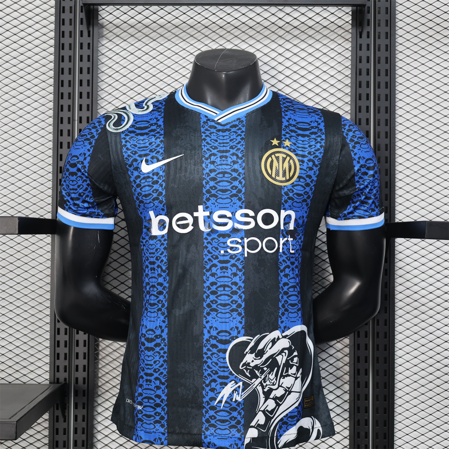 Inter Milan 24-25 Blue Black Mamba Special Edition Jersey - Player Version - ReplicasJersey