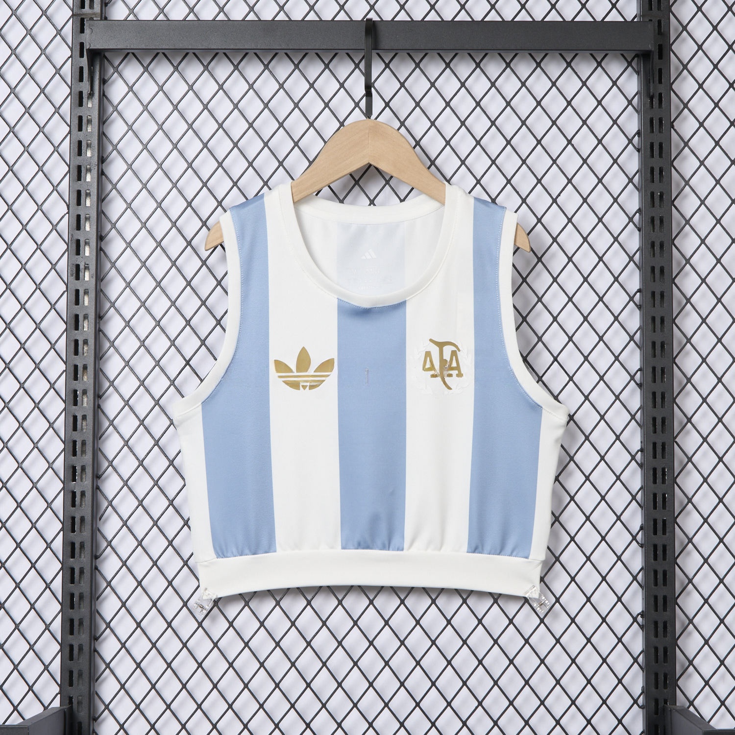 Women's Argentina 25-26 50th Anniversary Home Yoga Vest - ReplicasJersey