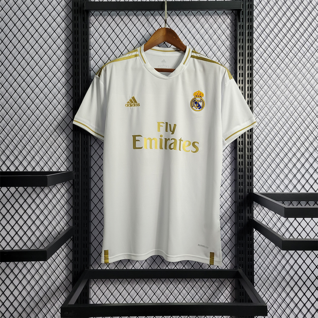 Retro Real Madrid 19-20 Home Stadium Jersey - ReplicasJersey