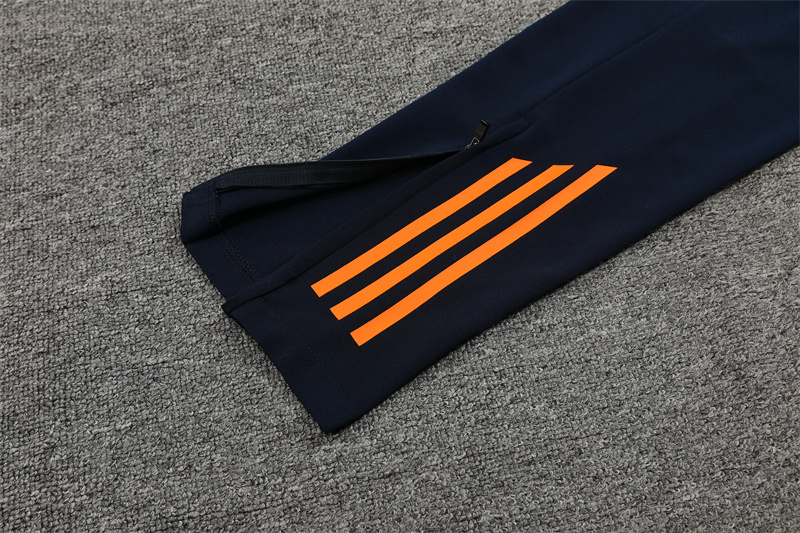 Real Madrid 24-25 Long Sleeve Training Set - Blue & Orange - ReplicasJersey