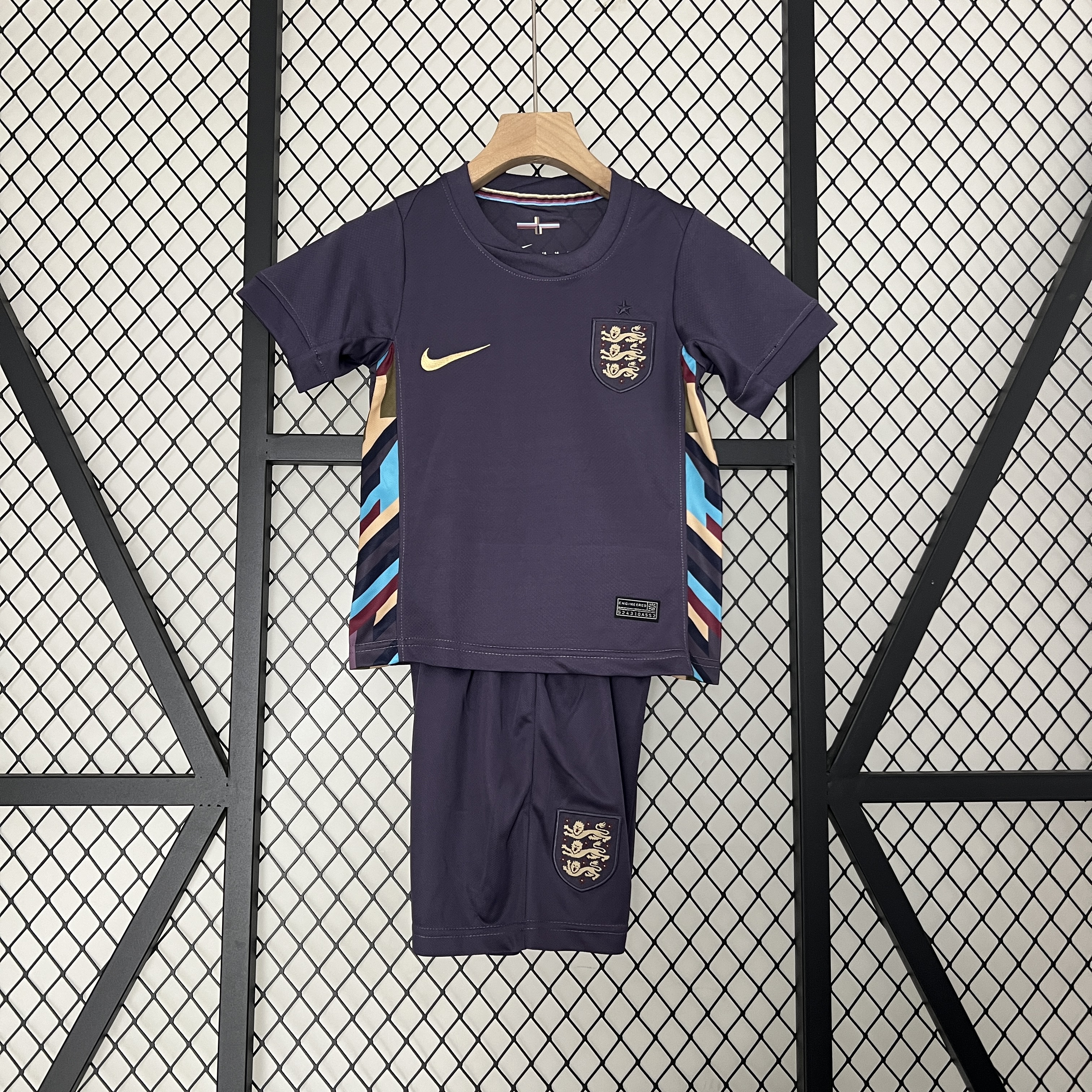 England 2024 Away Stadium Kids Kit - ReplicasJersey