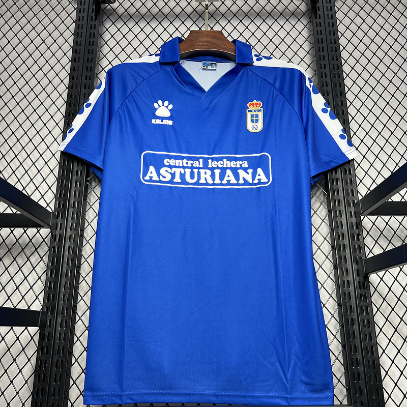 Retro Real Oviedo Vetusta 1990-91 Home Stadium Jersey - ReplicasJersey