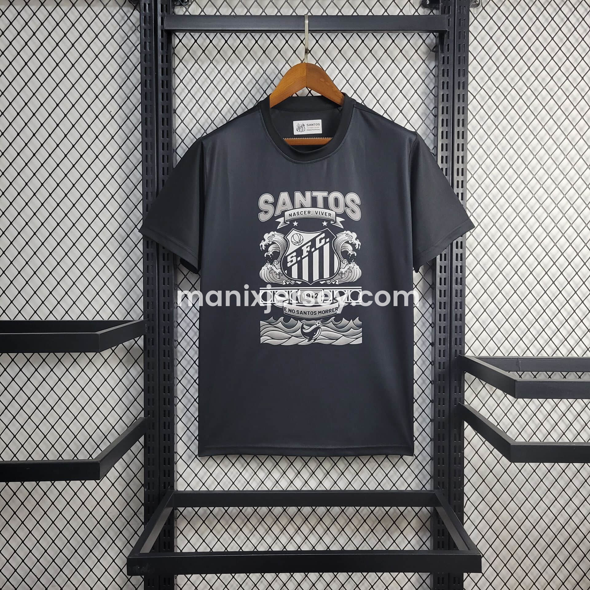 Santos 24-25 Black Special Edition T-shirts - ReplicasJersey