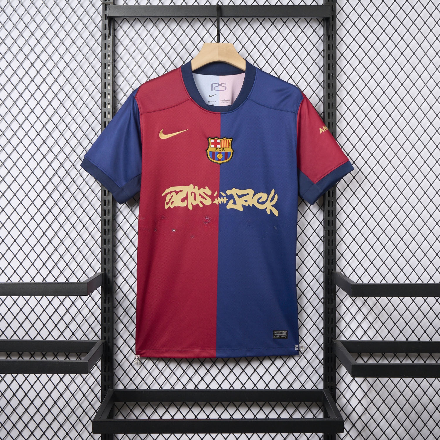 B.A.R.S.A x Travis Scott 24-25 Home Jersey - Fans Version - ReplicasJersey
