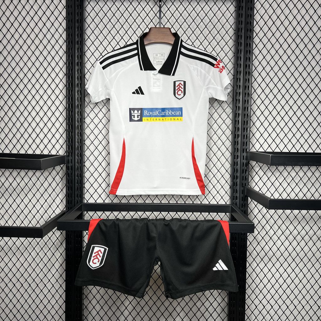 Fulham 24-25 Home Stadium Kids Kit - ReplicasJersey