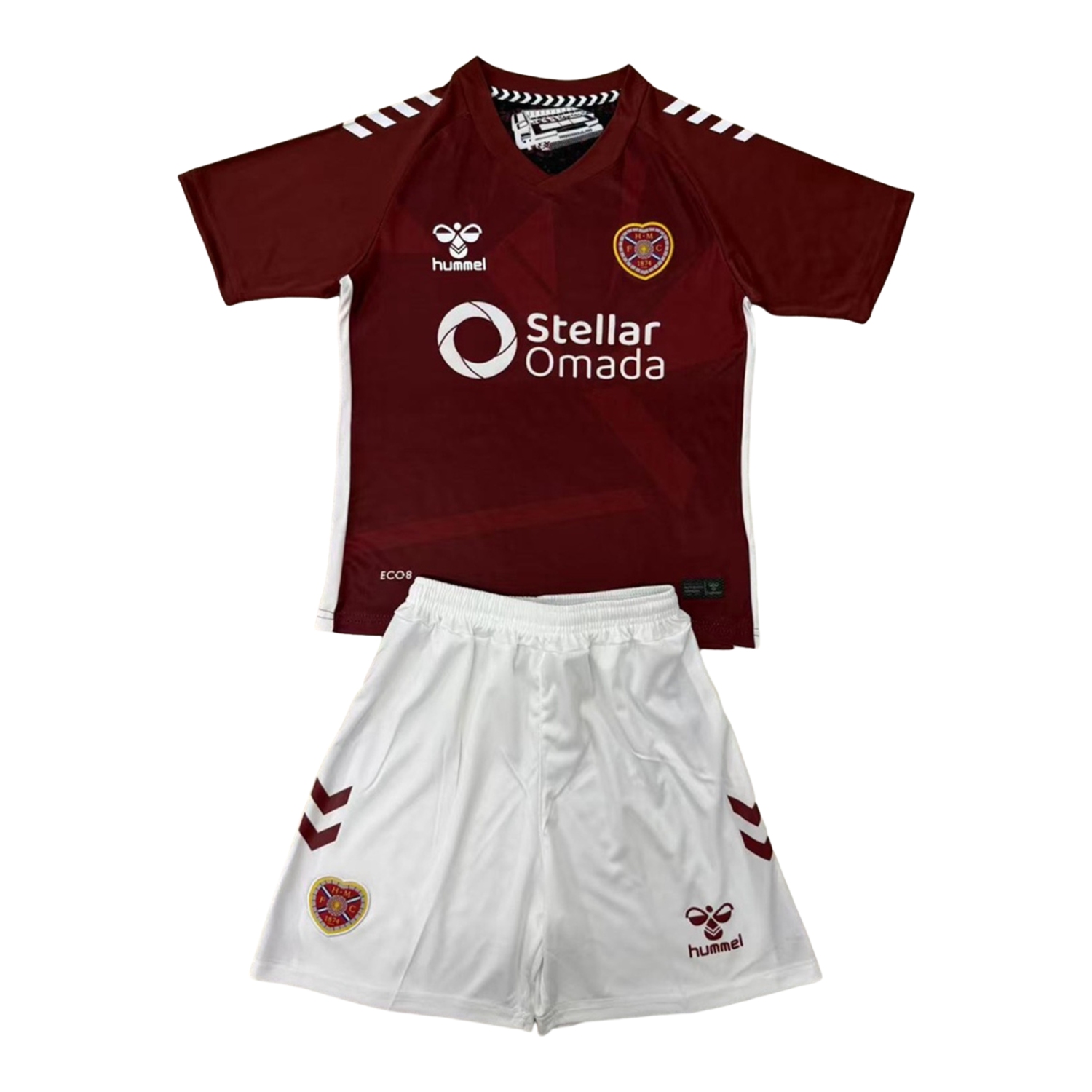 Hearts Heart of Midlothian 25-26 Home Men's Adult Jersey Set - Fans Version - ReplicasJersey