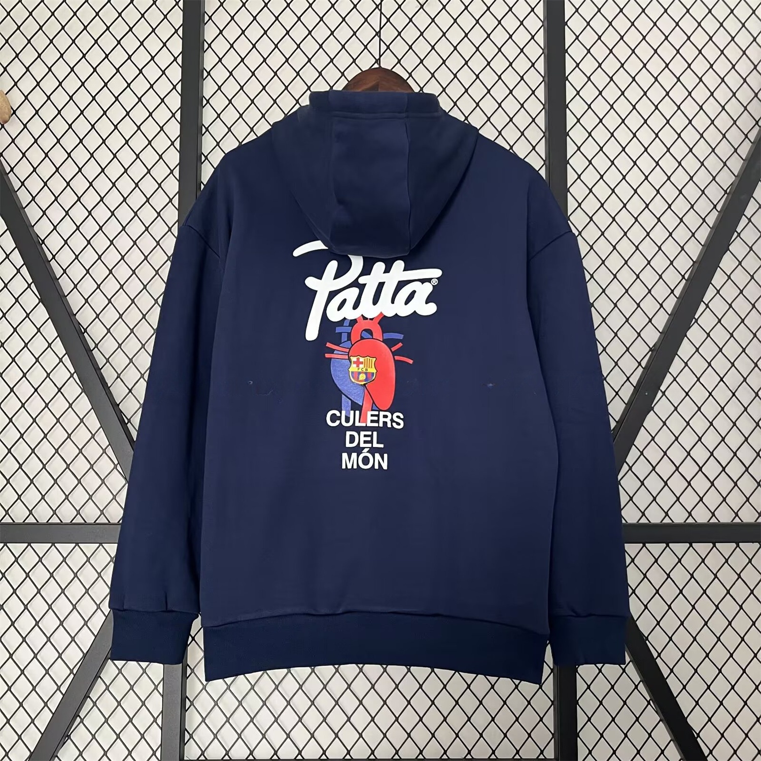 B.A.R.S.A x Patta 25-26 Blue Unisex Pullover Hoodie - ReplicasJersey
