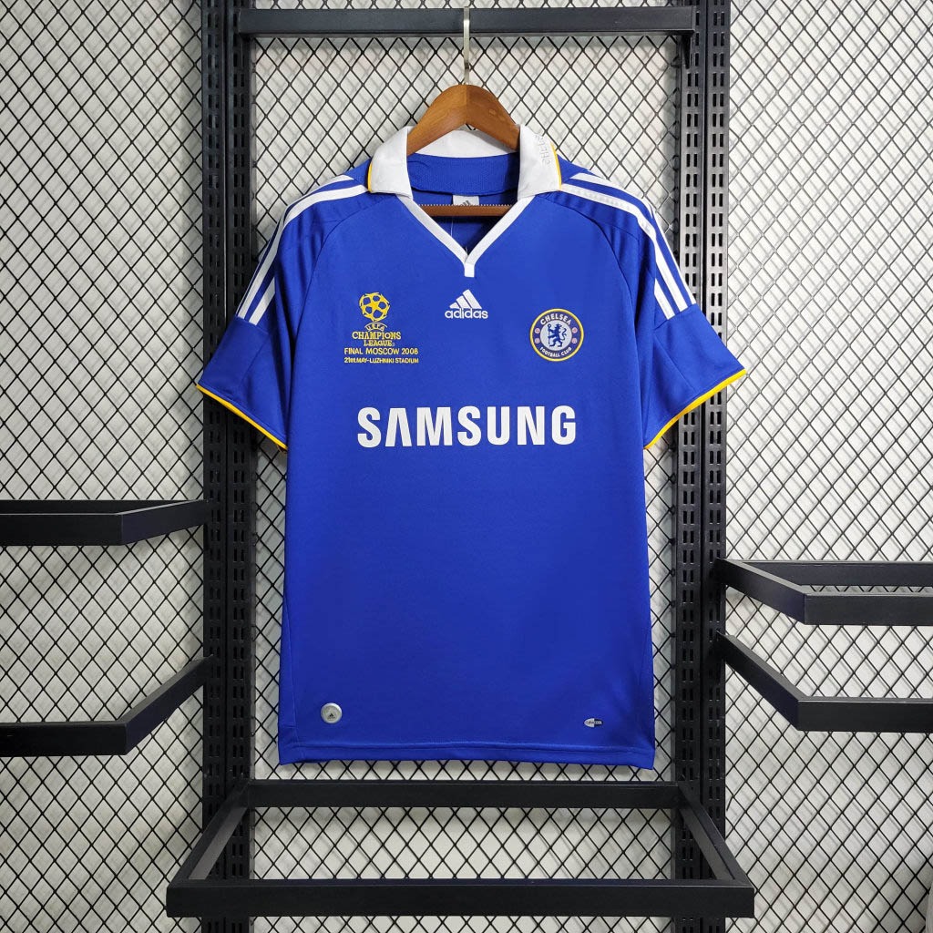 Retro CHELSEA 2007-08 Home Stadium Jersey - Champions League Final - ReplicasJersey