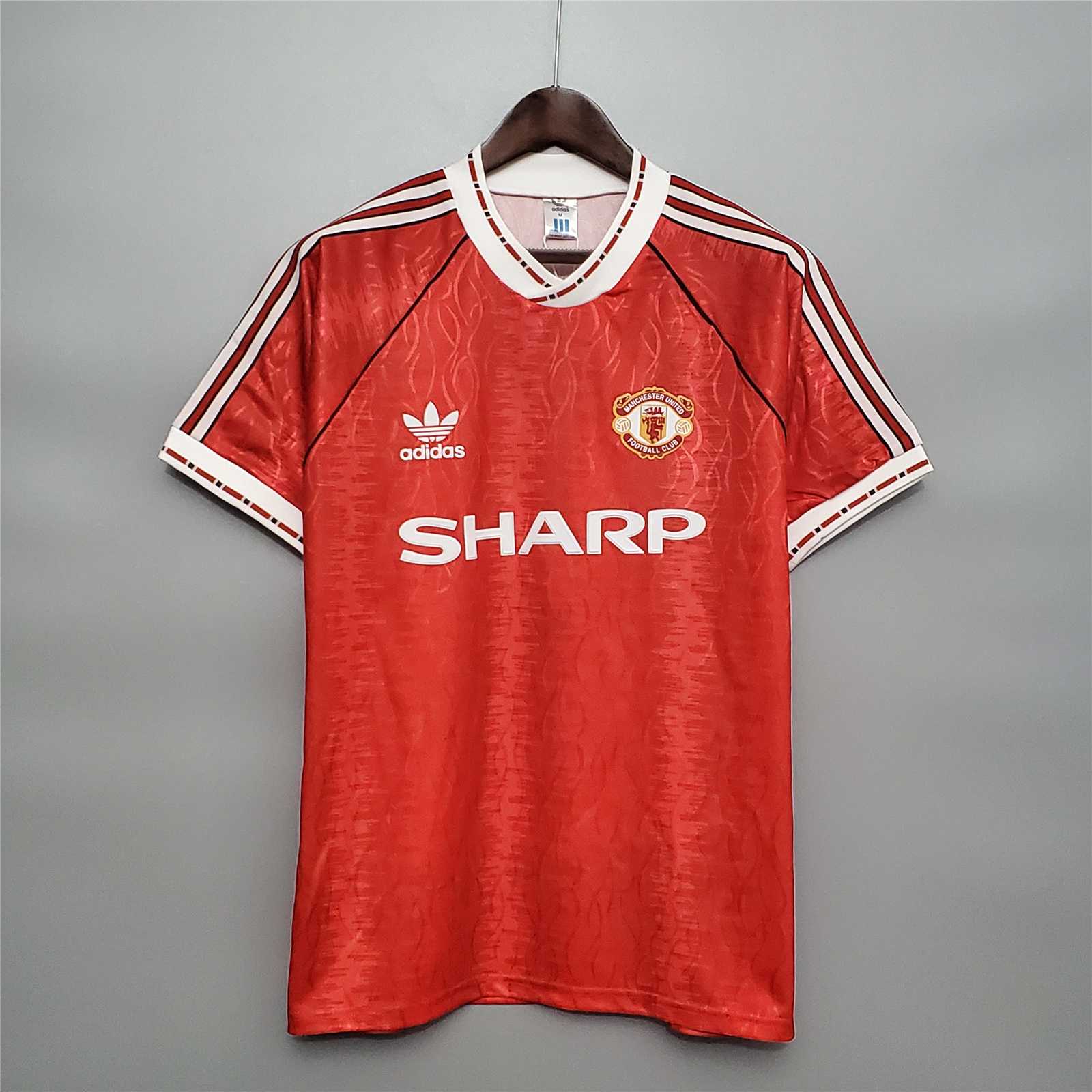 Manchester United Retro 91-92 Home Jersey - ReplicasJersey
