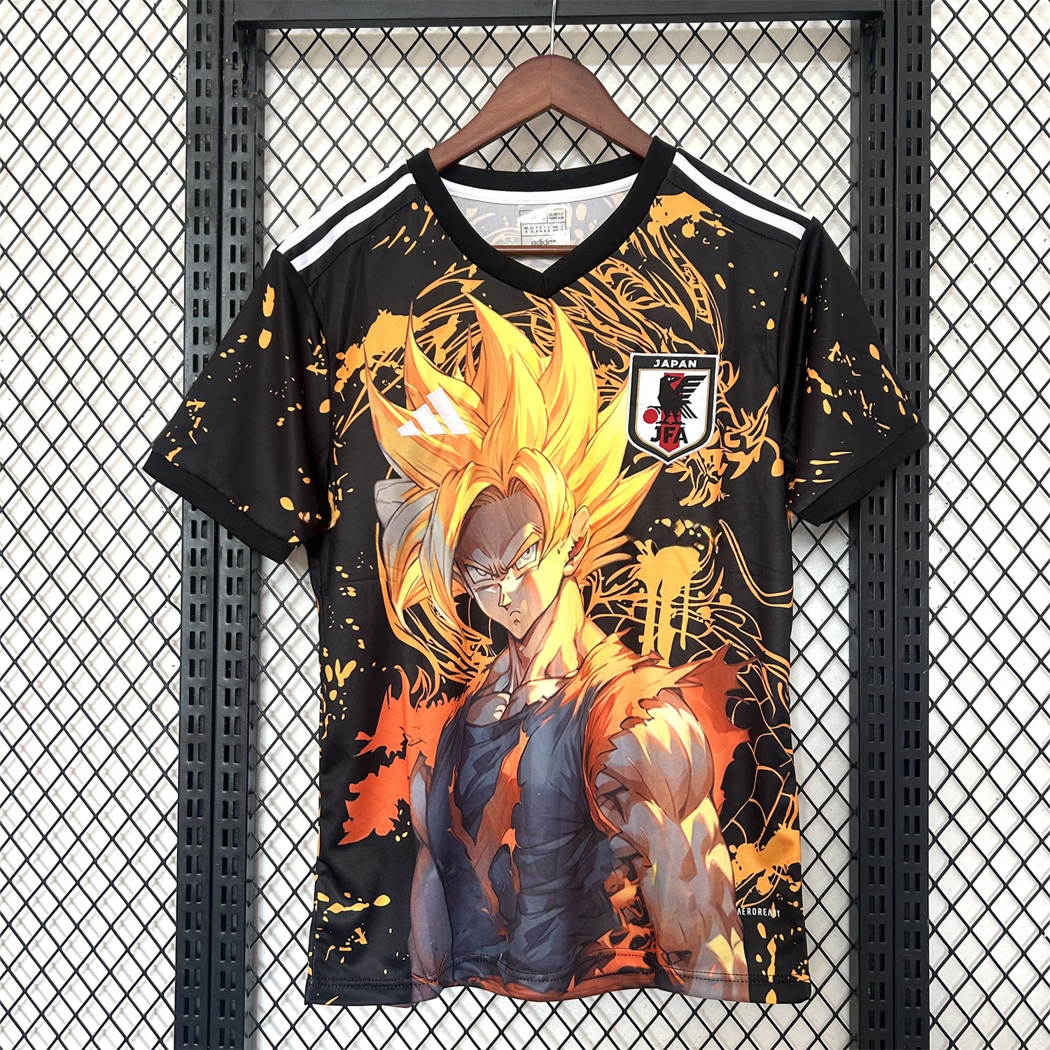 Japan 25-26 Half-length Of Blond Son Goku Special Edition Jersey - Fans Version - ReplicasJersey