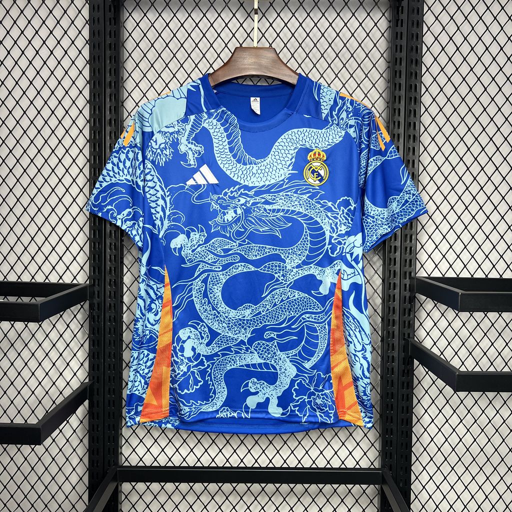 Real Madrid 24-25 Blue Dragon Special Edition Jersey - Fans Version - ReplicasJersey