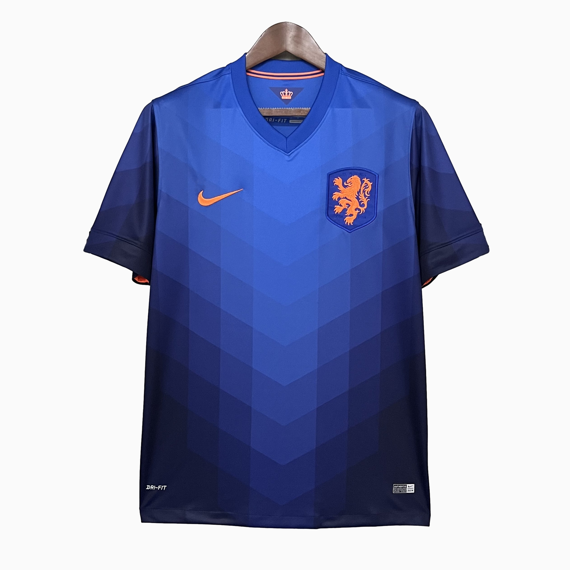 Retro Netherlands 2014 Away Stadium Jersey - ReplicasJersey