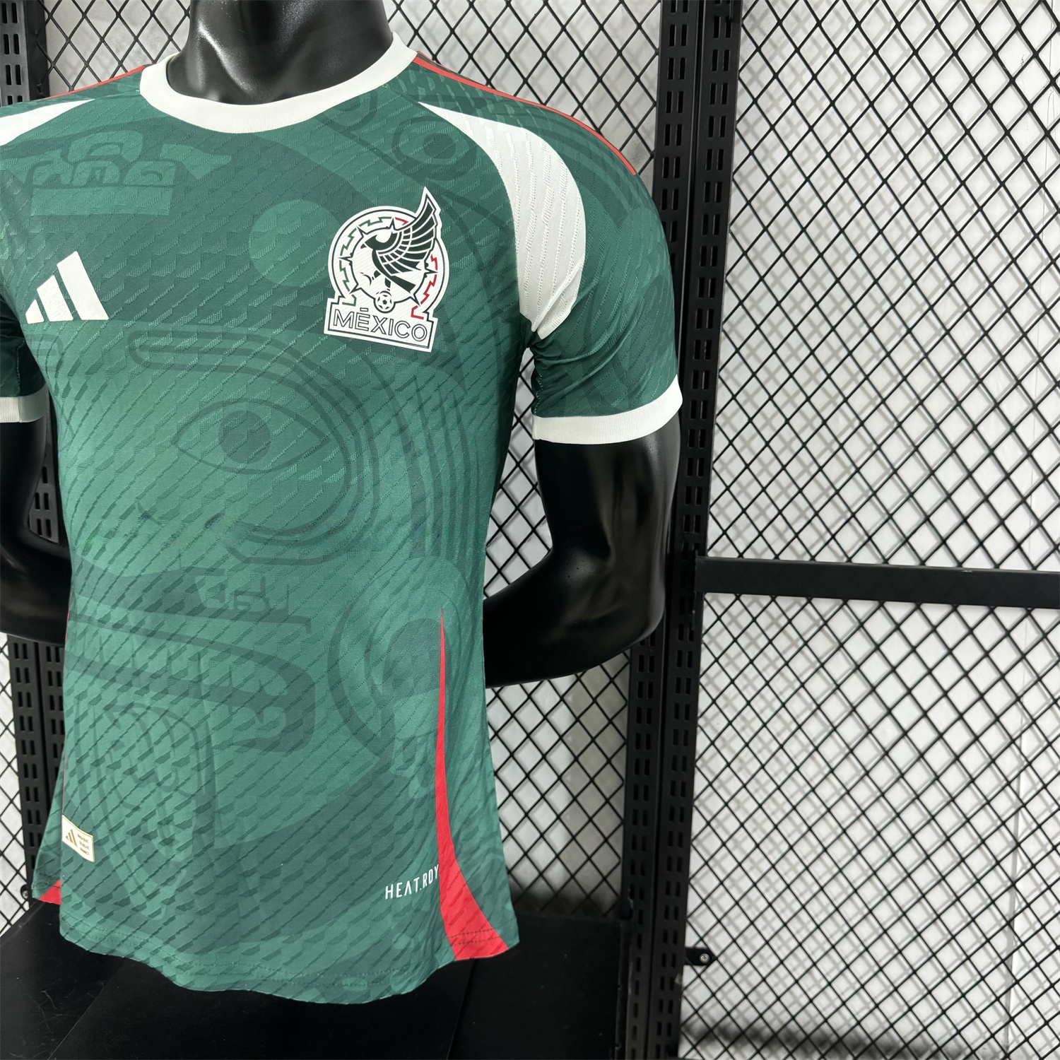 Mexico 25-26 Green Human Face Shaped Pattern Special Jersey - Player Version - ReplicasJersey