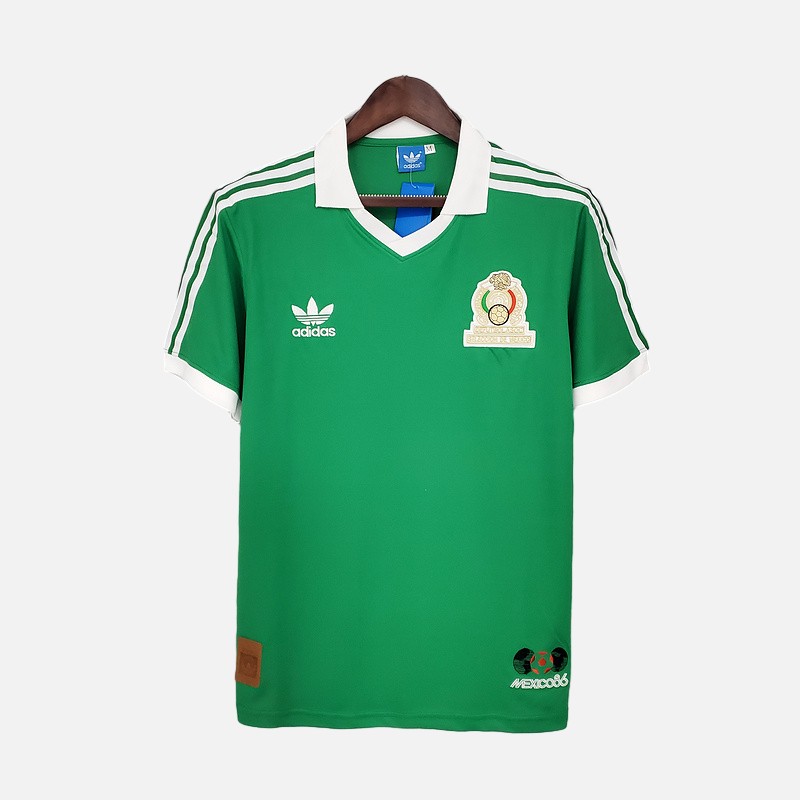 Retro Mexico 1986 Home Stadium Jersey - ReplicasJersey