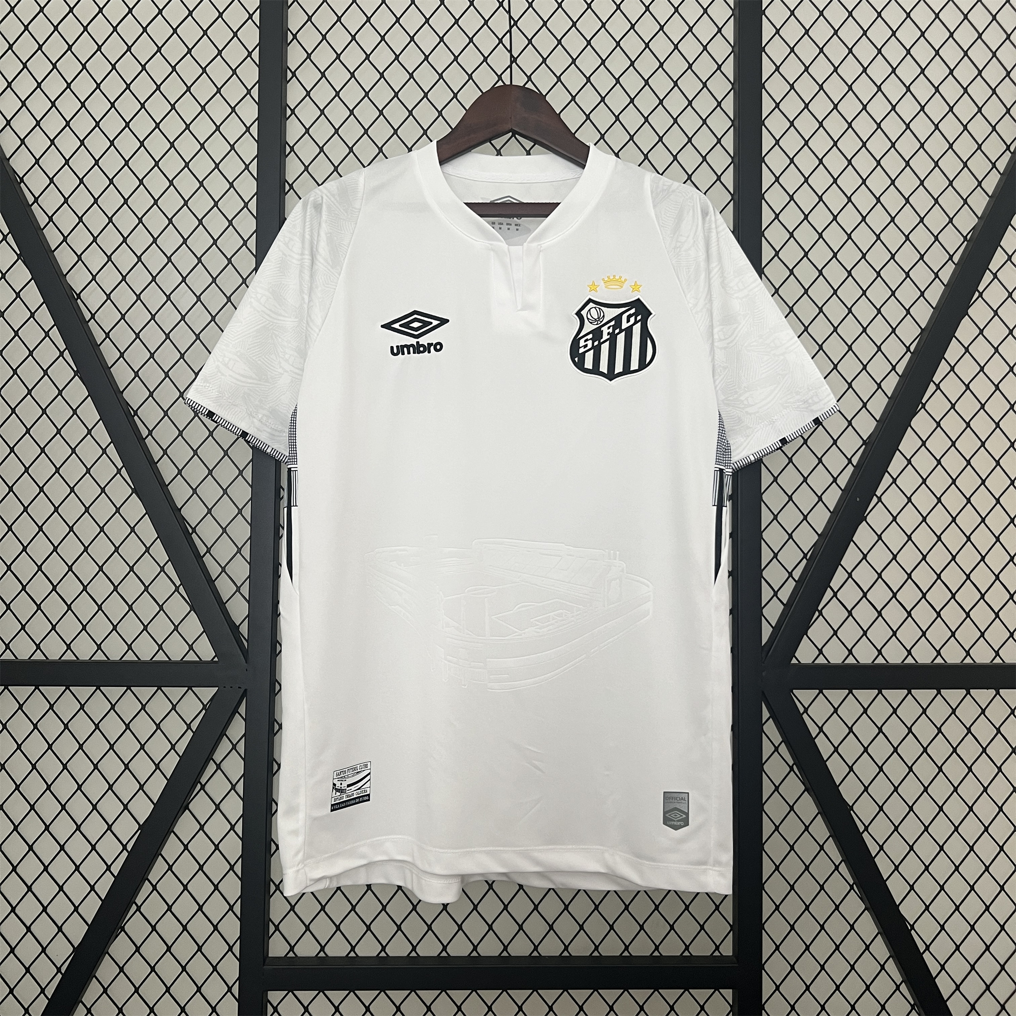 Santos 24-25 Home Unsponsored Jersey - Fans Version - ReplicasJersey
