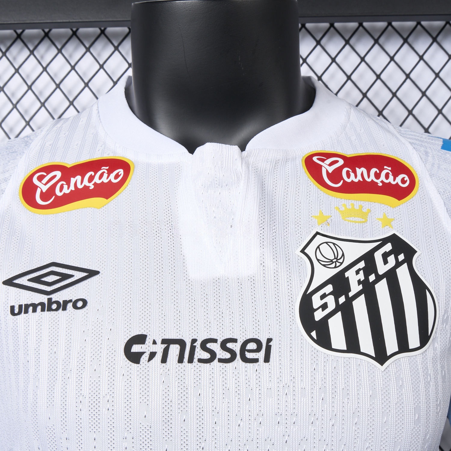 Santos 24-25 Home Jersey With Sponsors - Player Version - ReplicasJersey