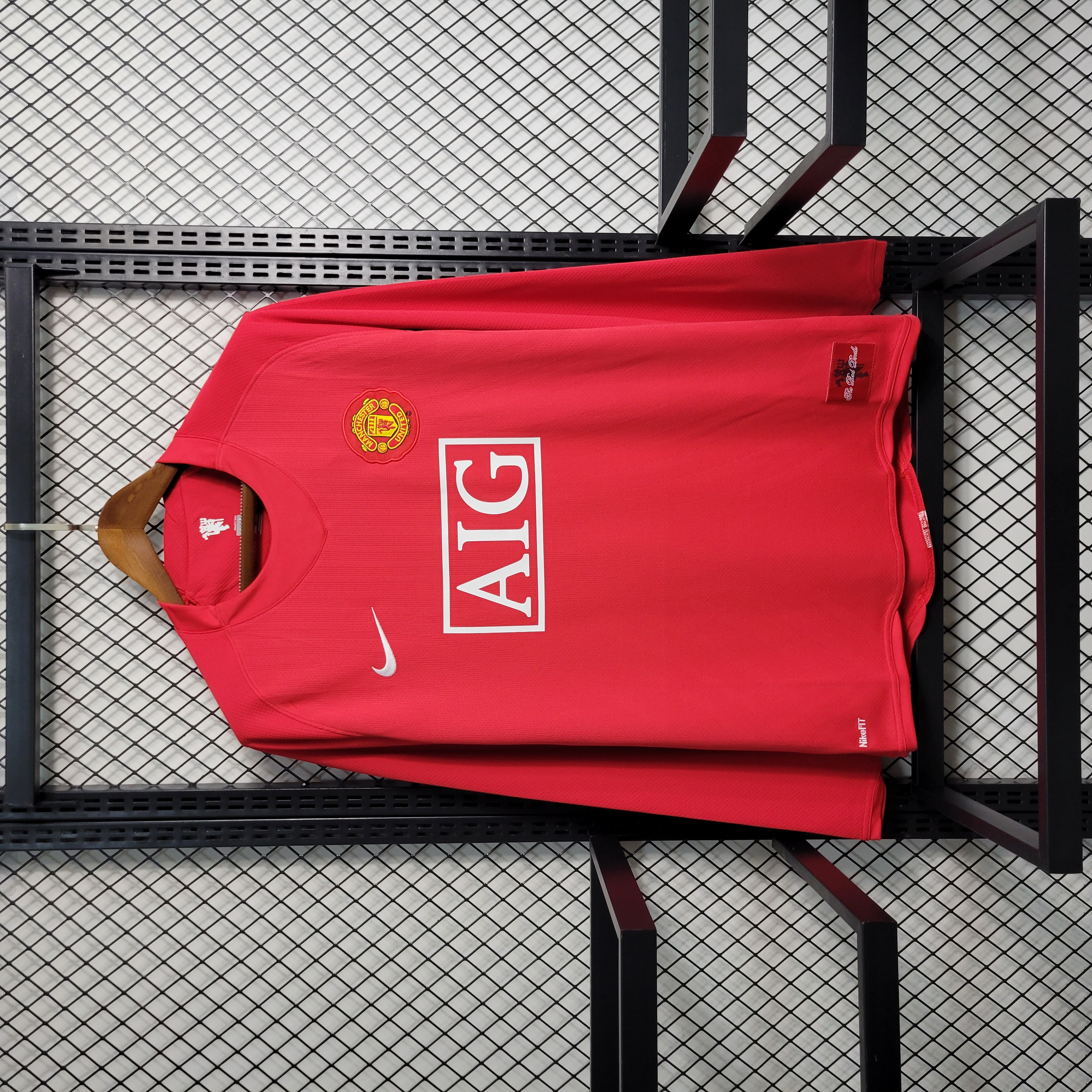 Manchester United Retro 07-08 Home Long Sleeve Jersey - ReplicasJersey