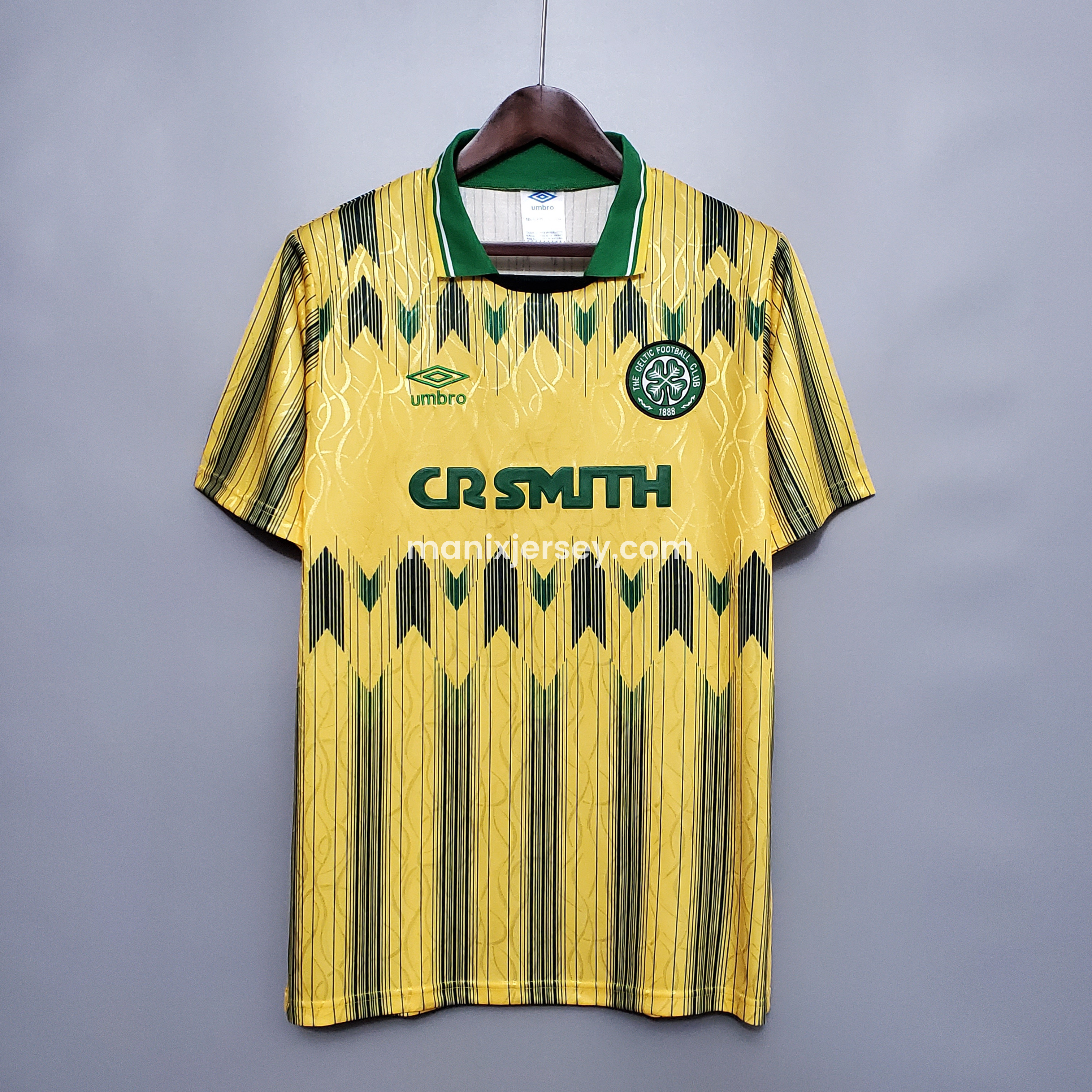 Retro Celtic 1988-91 Away Stadium Jersey - ReplicasJersey