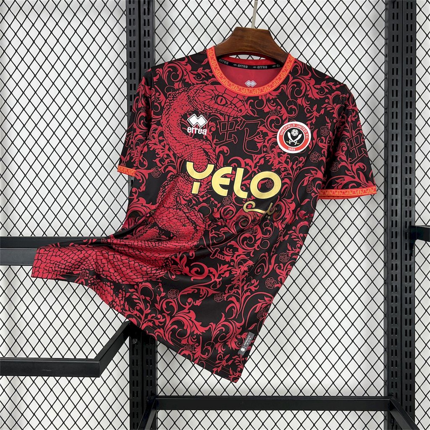 Sheffield United 24-25 Pre-Match Chinese New Year Jersey - Fans Version - ReplicasJersey