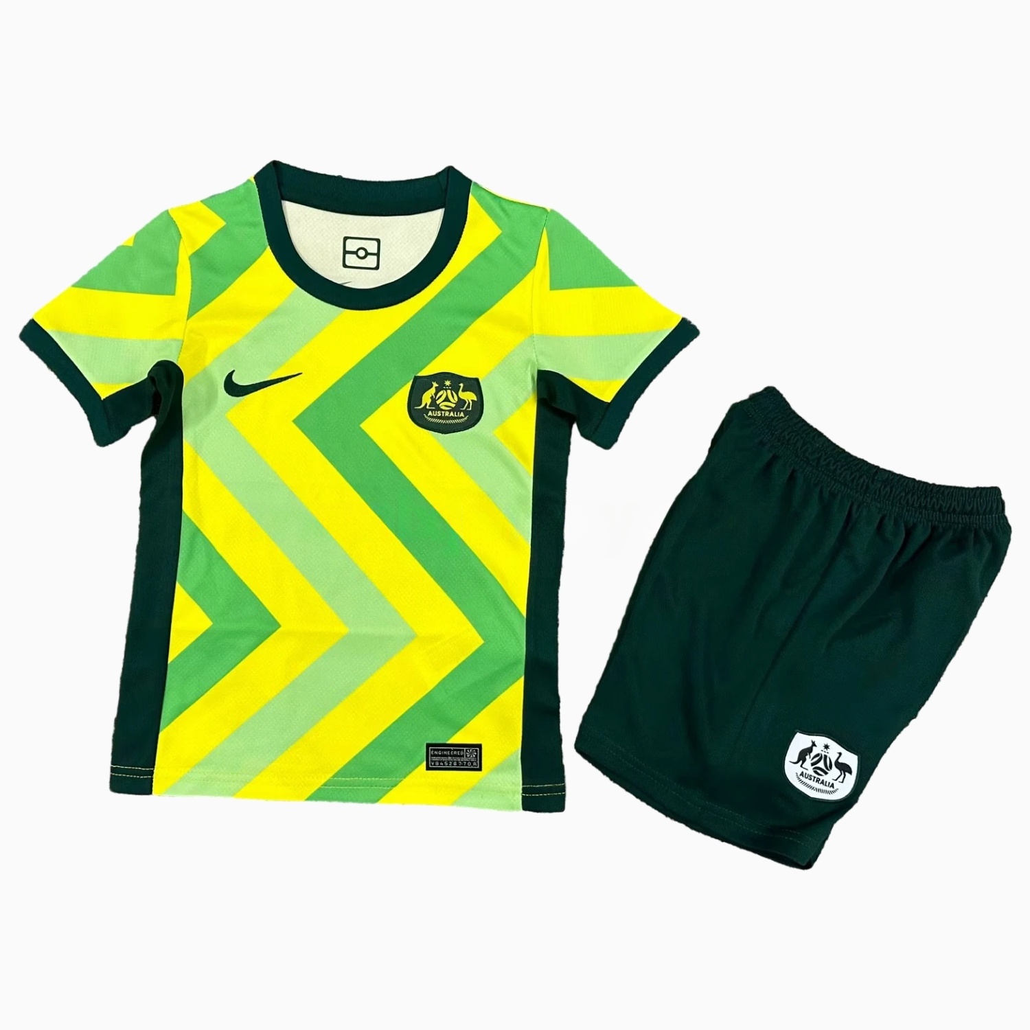 Australia 25-26 Home Kids Kit - ReplicasJersey