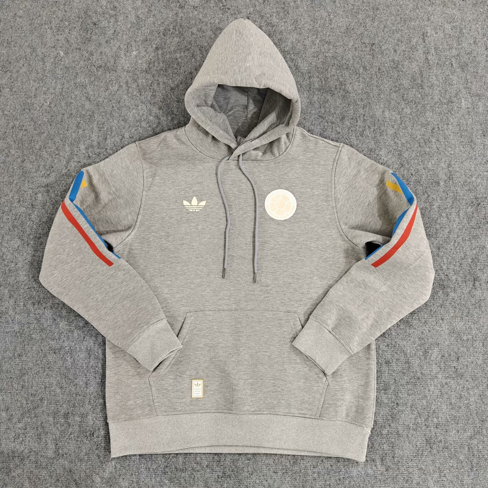 Colombia 2024 100th Anniversary Hooded - Gray - ReplicasJersey