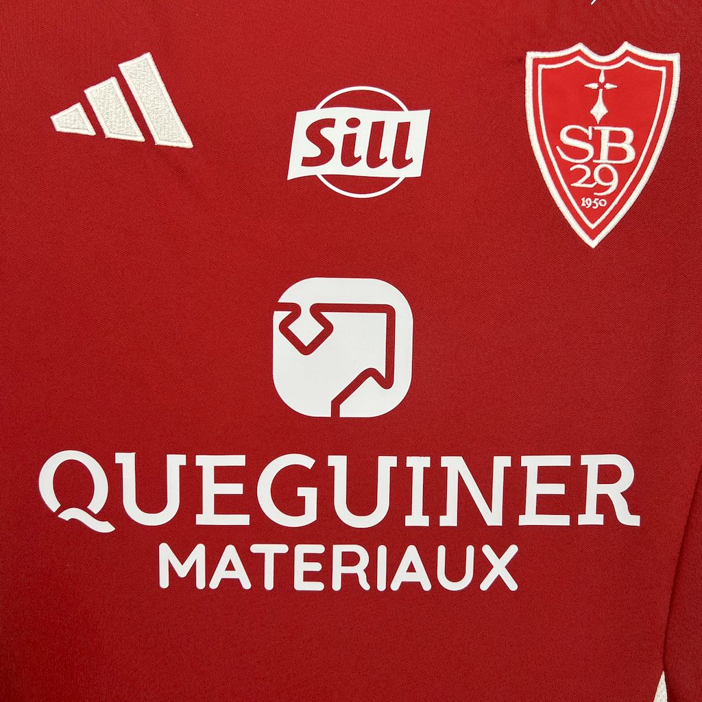 Stade Brestois 24-25 Home Jersey - Fans Version - ReplicasJersey