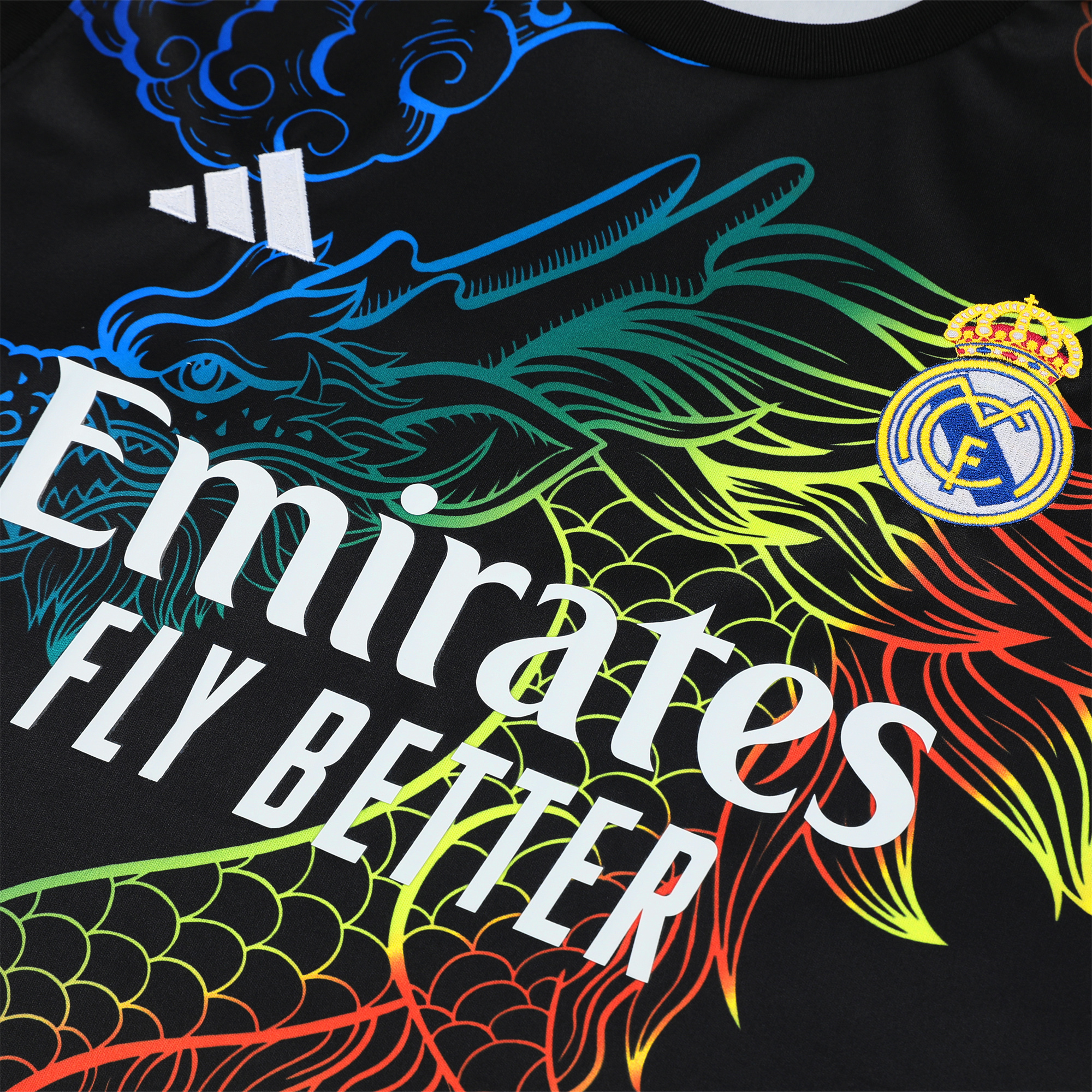 Real Madrid 24-25 Vest Training Set - Black Dragon - ReplicasJersey