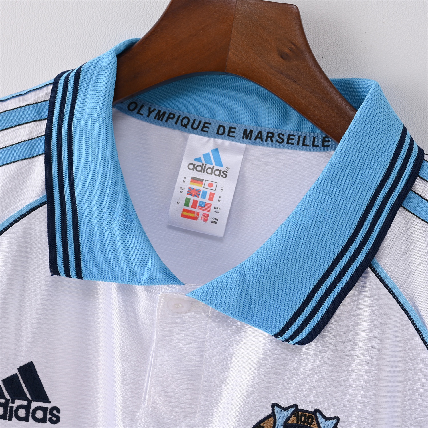 Retro Marseille 1998-99 Home Jersey - ReplicasJersey