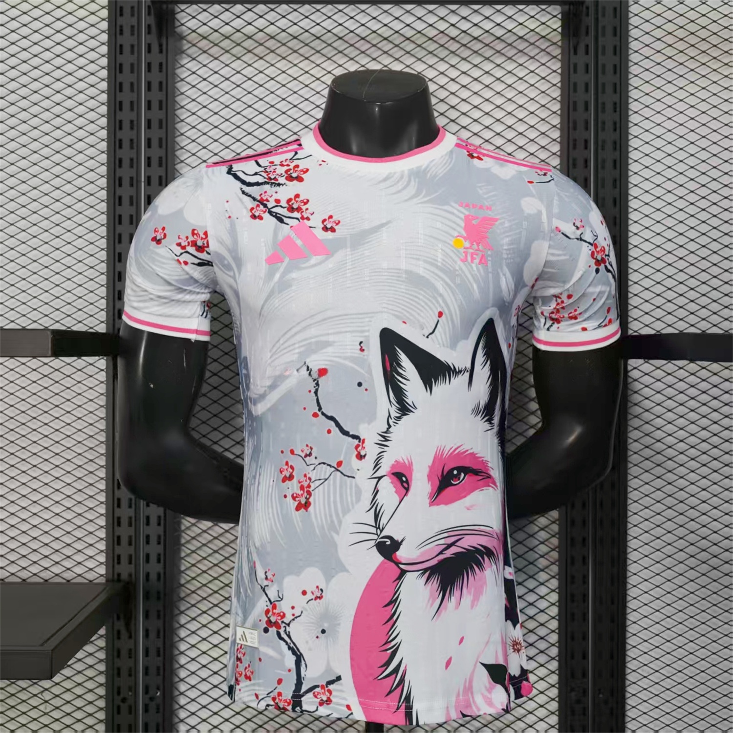 Japan 25-26 Pink And White Snow Fox Special Jersey - Player Version - ReplicasJersey