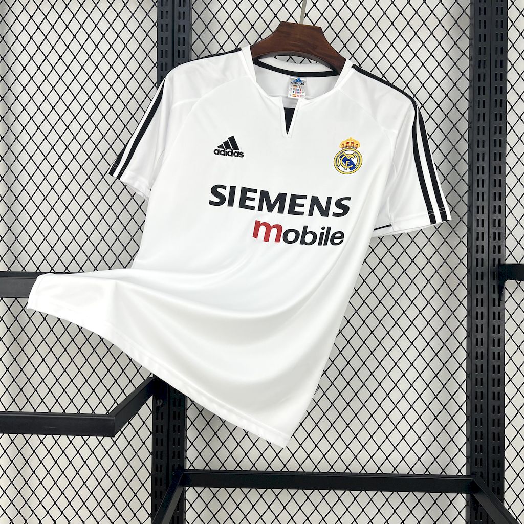 Retro Real Madrid 2003-04 Home Jersey - ReplicasJersey