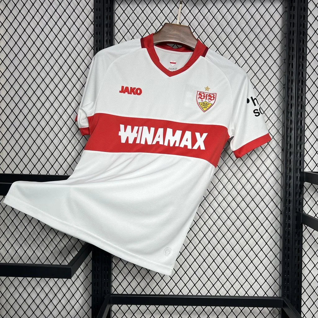 VfB Stuttgart 24-25 Home Stadium Jersey - Fans Version - ReplicasJersey