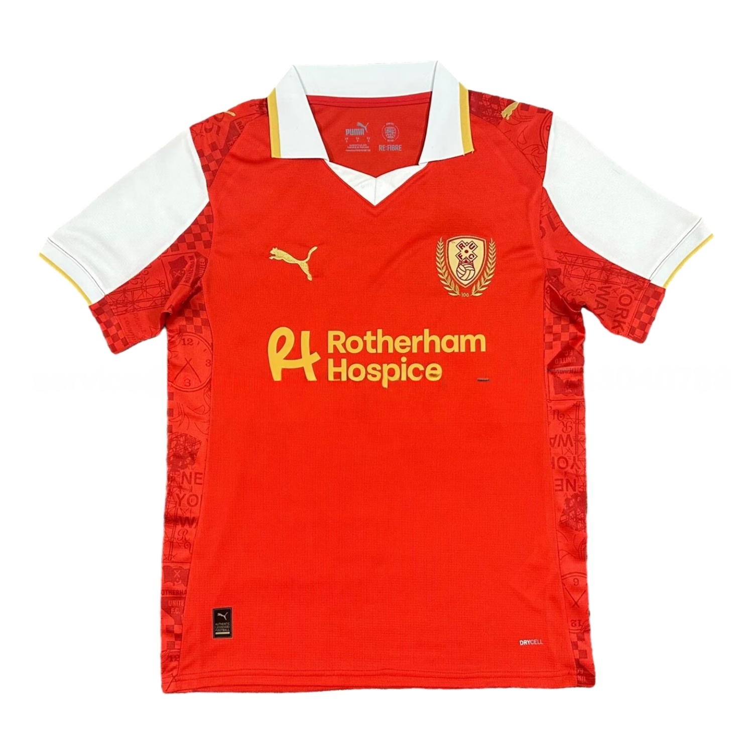 Rotherham United 25-26 Home Jersey - Fans Version - ReplicasJersey