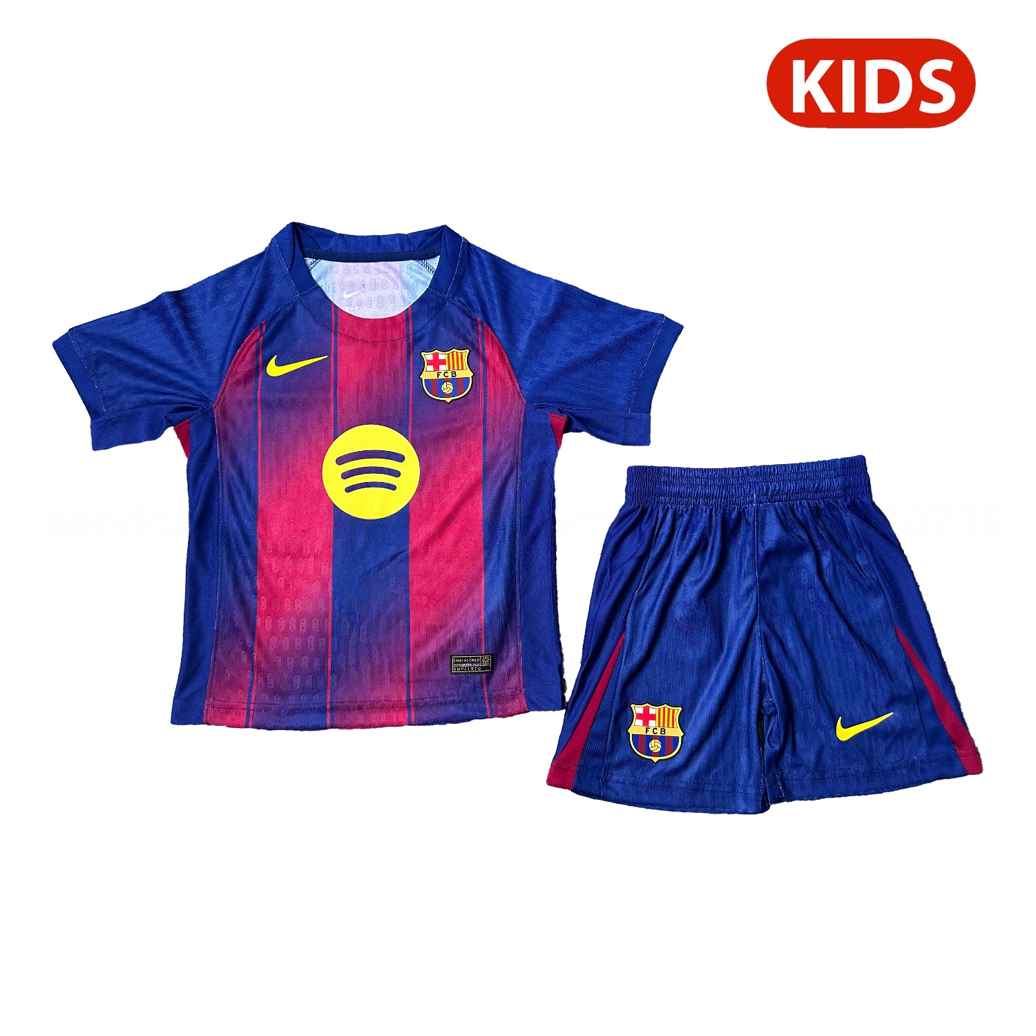 B.A.R.S.A 25-26 Home Kids Kit - Player Version - ReplicasJersey