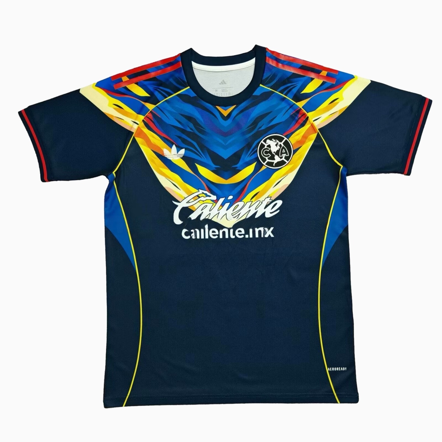 Club América 25-26 V-Shaped Camouflage Pattern Deep Blue Jersey - Fans Version - ReplicasJersey