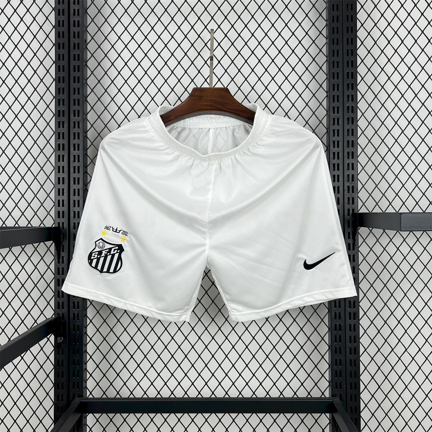 Retro Santos 2012 Home Shorts - ReplicasJersey