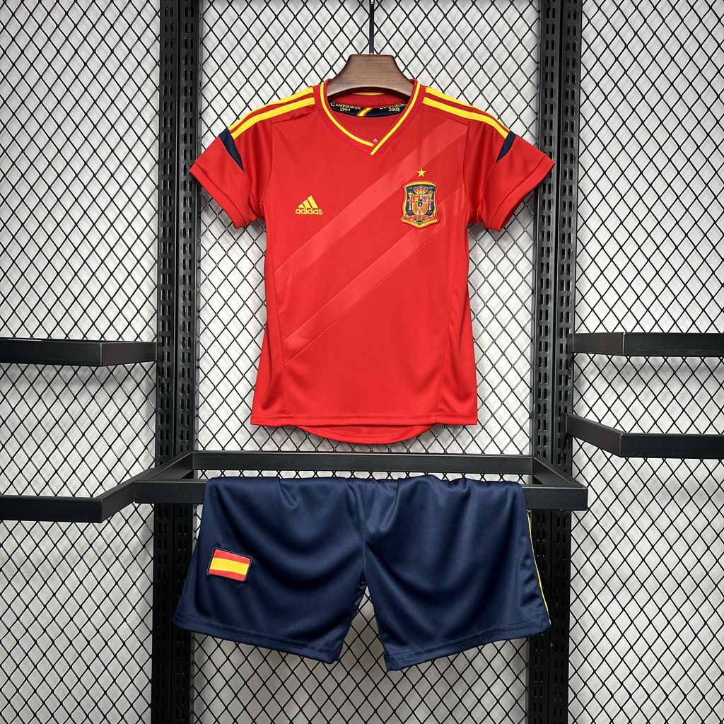Retro Spain 2012 Home Stadium Kids Kit - ReplicasJersey