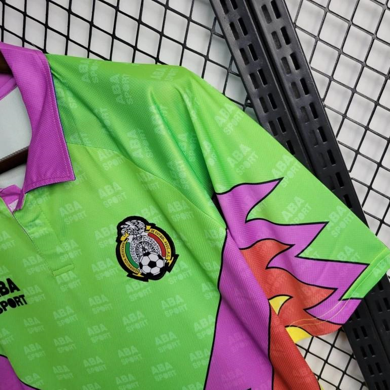 Retro Mexico 1994 Goalkeeper Green Jersey - ReplicasJersey