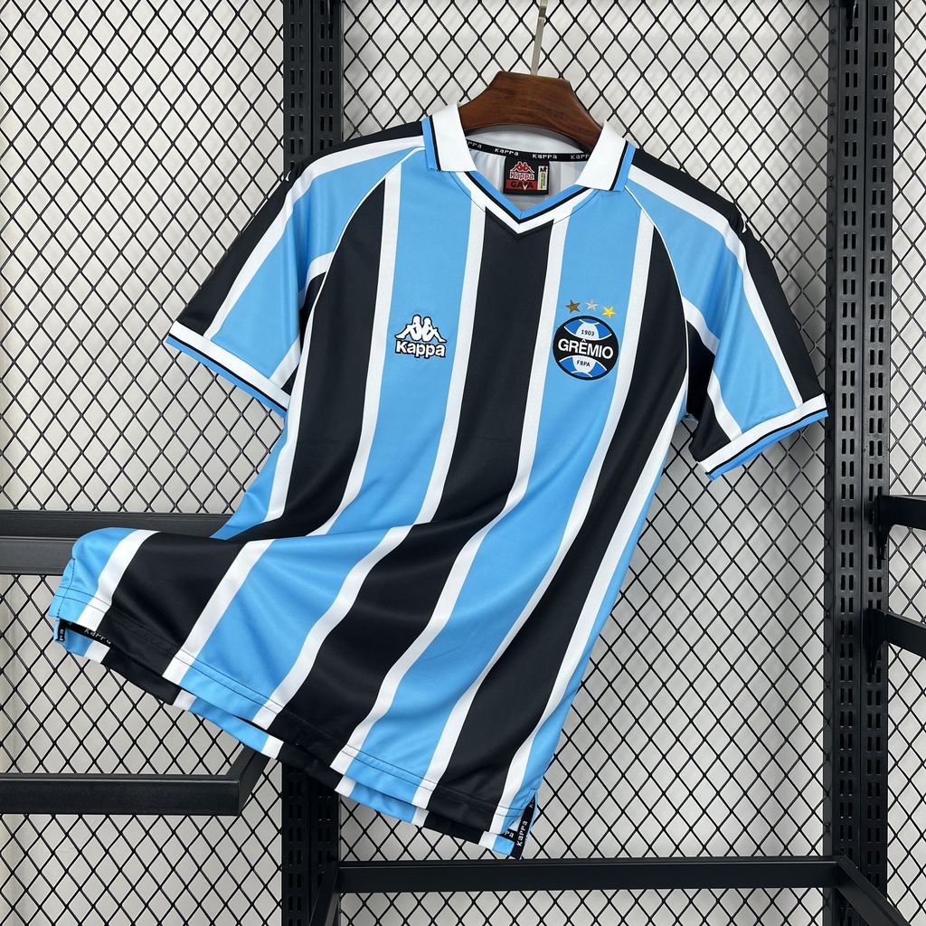 Retro Gremio 2001 Home Jersey - Fans Version - ReplicasJersey