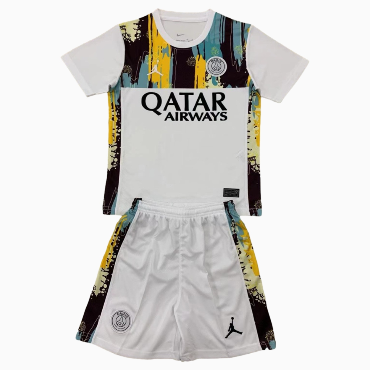 Paris Saint-Germain PSG 24-25 JD White Special Edition Men's Adult Jersey Set - Fans Version - ReplicasJersey