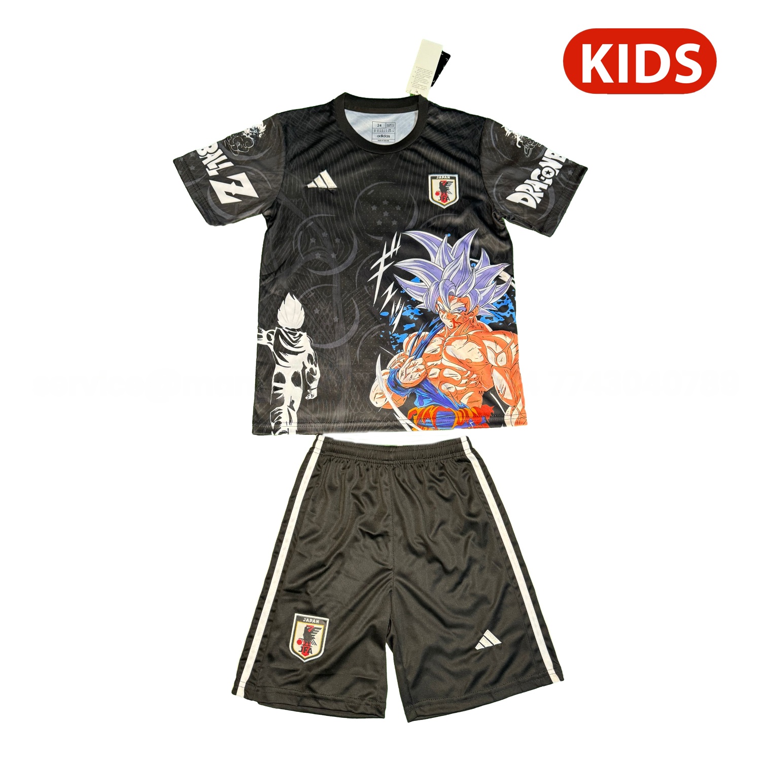 Japan 25-26 Vegetto Black Special Kids Kit - ReplicasJersey