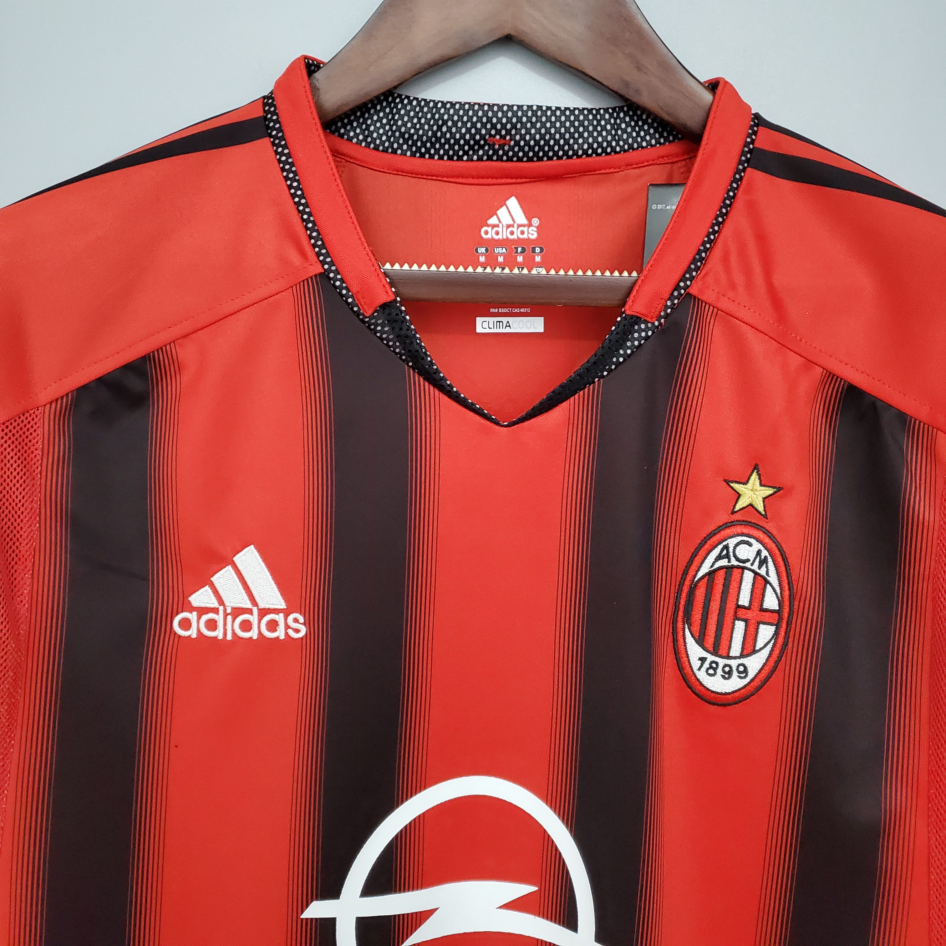 Retro AC Milan 04-05 Home Stadium Jersey - ReplicasJersey
