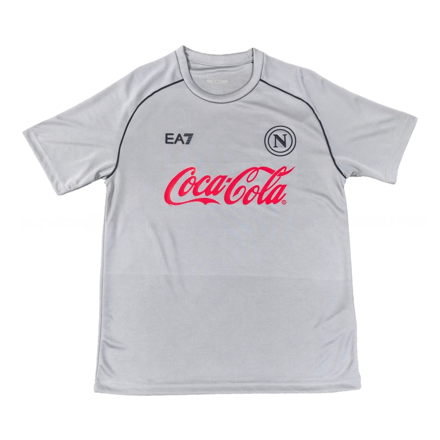 Napoli 24-25 Grey Pre-Match Training Jersey - Fans Version - ReplicasJersey