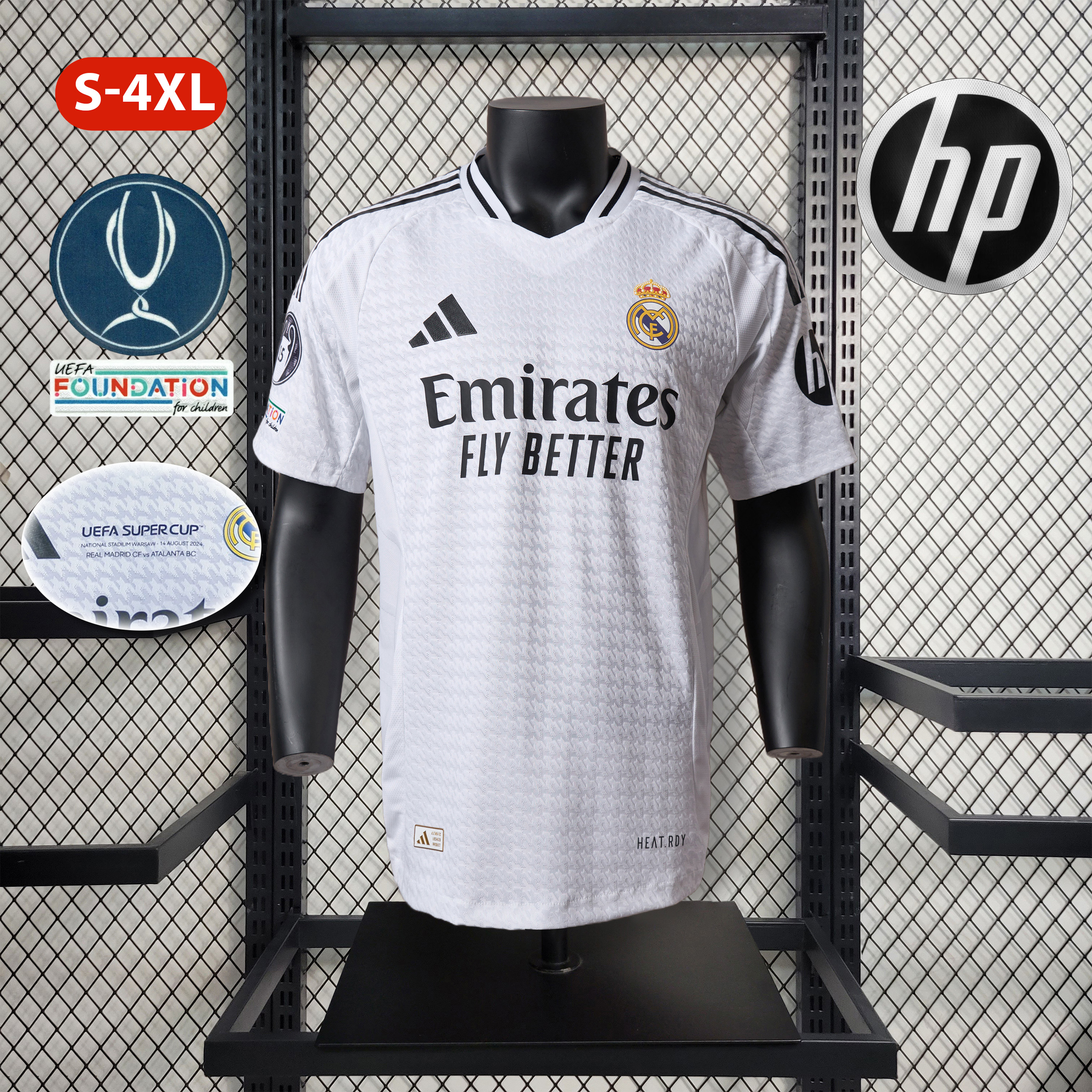UEFA SUPER CUP - Real Madrid 24-25 Home Stadium Jersey - Player Version - ReplicasJersey