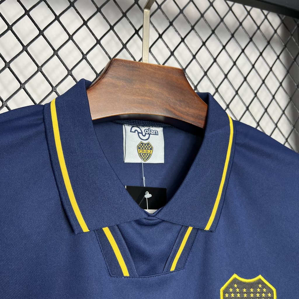 Retro Boca Juniors 1994-95 Home Stadium Jersey - ReplicasJersey