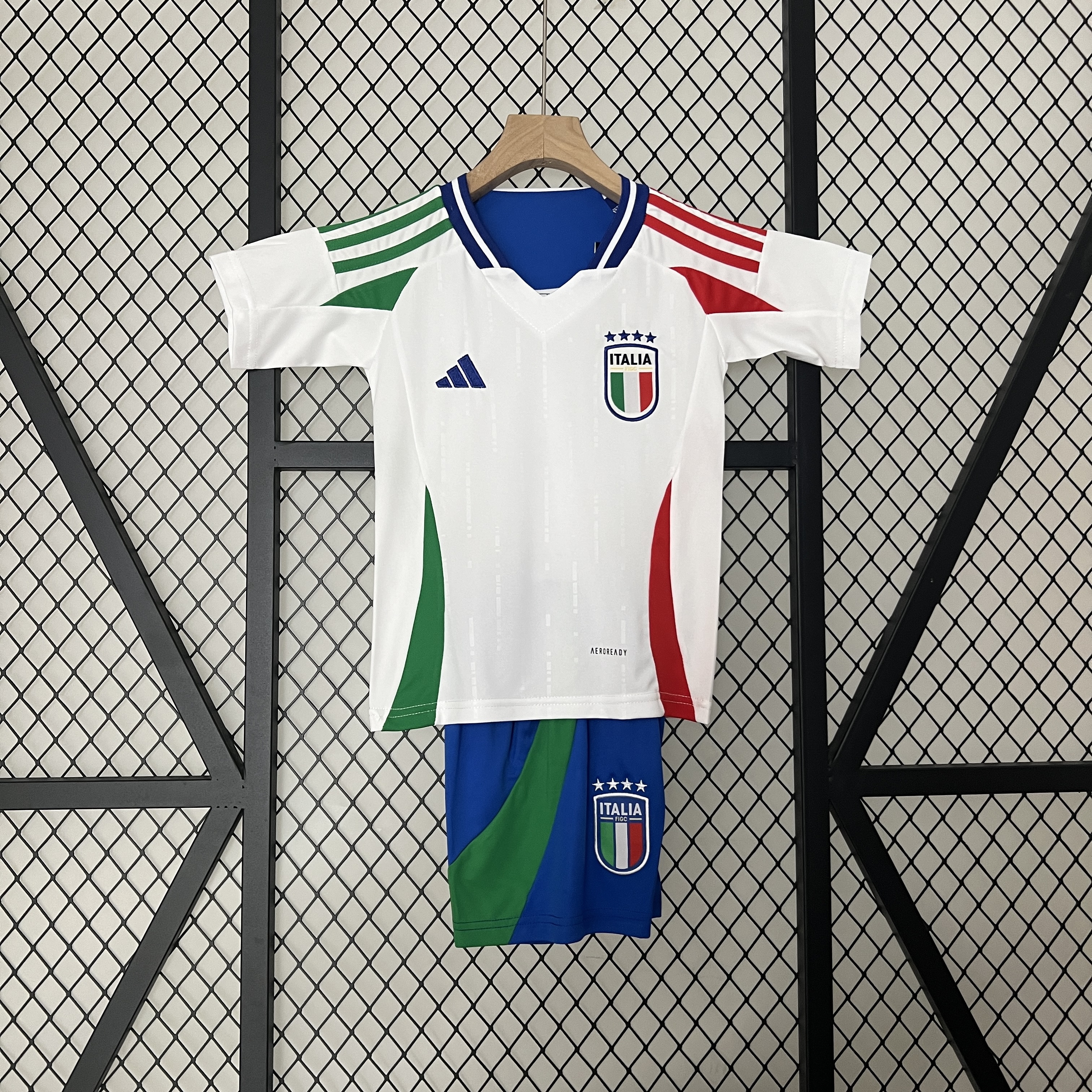 Italy 2024 Away Stadium Kids Kit - ReplicasJersey